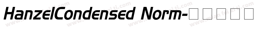 HanzelCondensed Norm字体转换